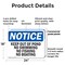 Signmission Keep Out Of Pond No Swimming No Fishing No Boating OSHA Notice Sign, Plastic, 24in W x 18in L, 2PK OS-2PACK-NS-P-1824-L-13849 - alternate 2